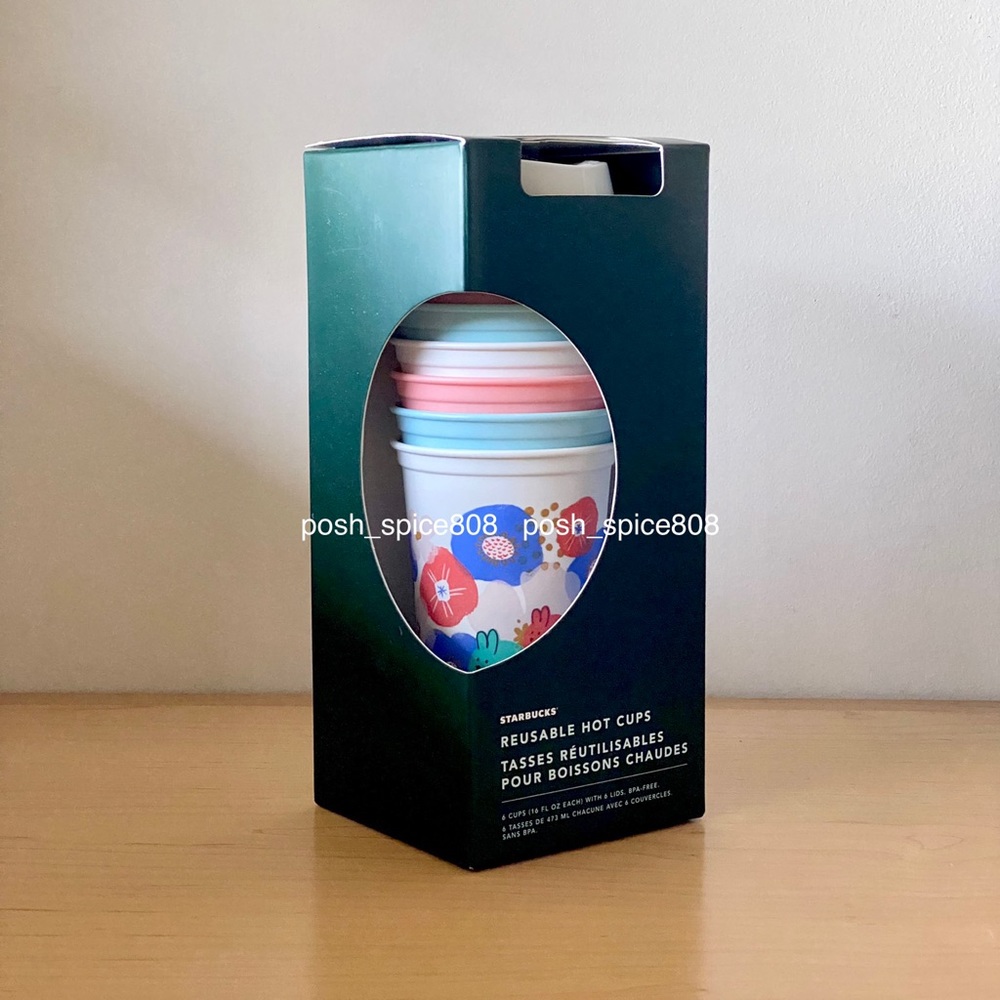 STARBUCKS🐰Easter Reusable Hot Cups Set of 6